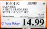 Costco Sale Price: Sabatier 5-Piece Stainless Steel Kitchen Gadget Set