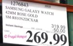 Costco Sale Price: Samsung Galaxy Watch 42mm Rose Gold