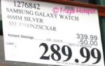 Costco Sale Price: Samsung Galaxy Watch 46mm Silver