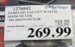 Costco Sale Price: Samsung Galaxy Watch 46mm Silver