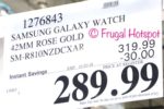 Costco Sale Price: Samsung Galaxy Watch 42mm Rose Gold