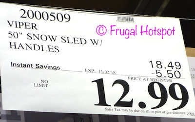 Vipernex Sno-Storm Snow Sled | Costco Sale Price