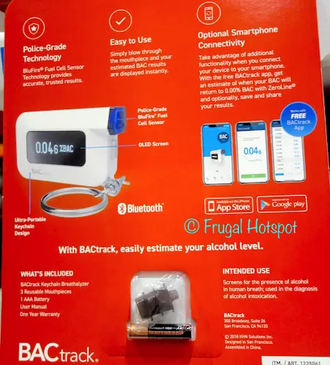 BACtrack C6 Keychain Breathalyzer at Costco