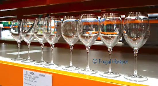 Costco Display: Bormioli Rocco Vino Regale Wine Glasses 8-Piece 