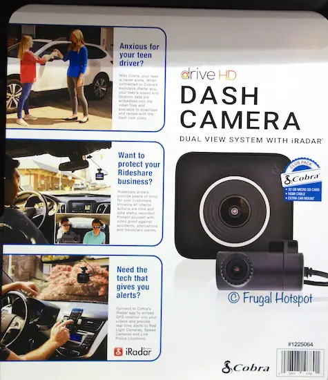 Cobra Drive HD Dual View Dash Camera at Costco