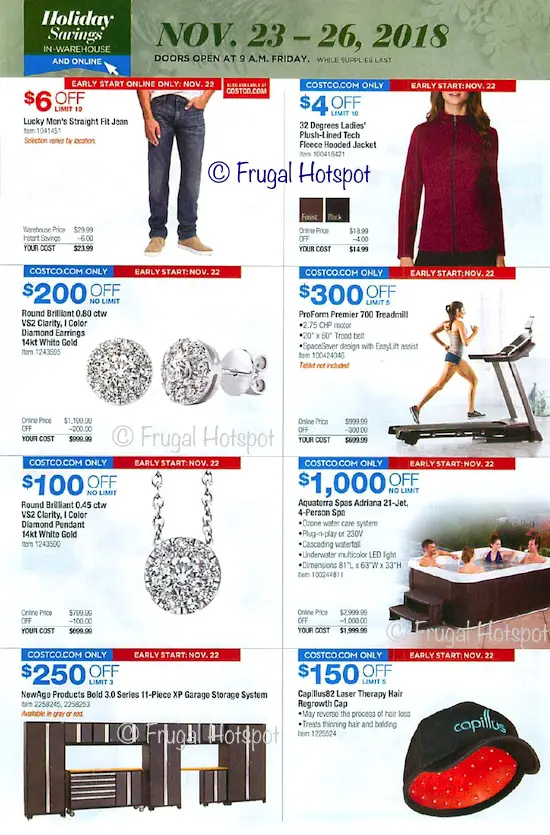 Costco Holiday Savings 2018 Coupon Book Black Friday