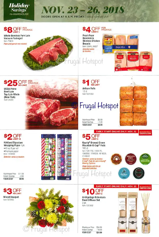 Costco Holiday Savings 2018 Coupon Book Black Friday