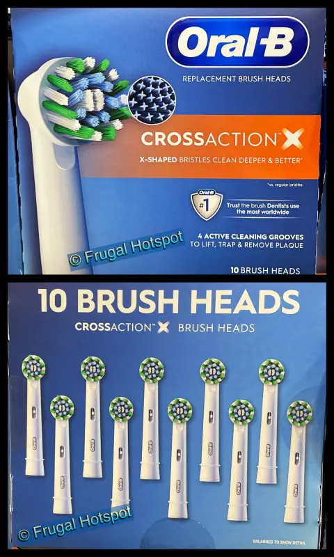 Cross Action Oral B Brush Heads | Costco 3610583