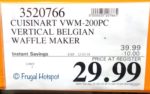 Costco Sale Price: Cuisinart Vertical Belgian Waffle Maker