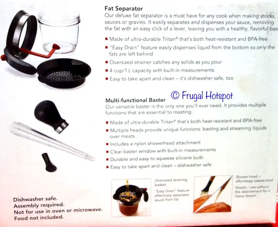 Description of Cuisipro Fat Separator and Baster | Costco