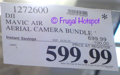 Costco Sale Price: DJI Mavic Air Aerial Camera Bundle Costco Sale Price: DJI Mavic Air Aerial Camera Bundle