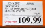 FoodSaver FM3941 Vacuum Sealing Costco Sale Price