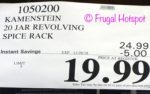 Kamenstein 20-Jar Revolving Stainless Steel Spice Rack Costco Sale Price
