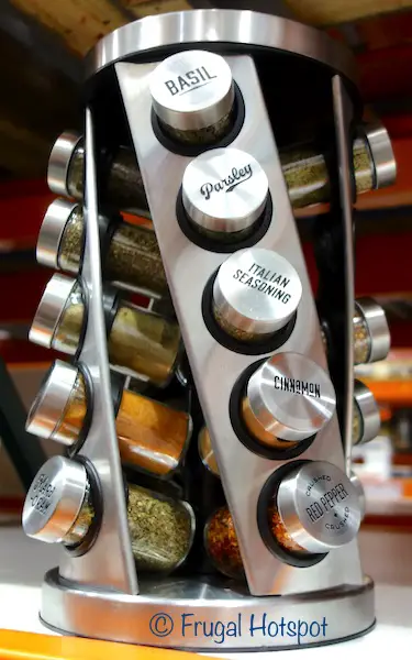Costco Display: Kamenstein 20 Jar Revolving Stainless Steel Spice Rack