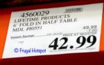 Lifetime 6-Foot Fold-in-Half Table Costco Sale Price