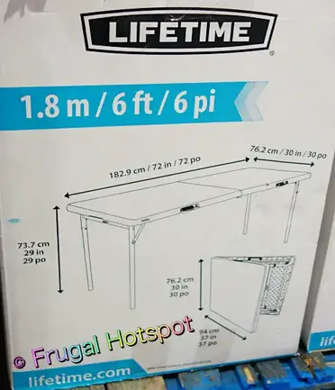 Lifetime 6 Fold In Half Table Costco, Lifetime 6ft Folding Table Costco