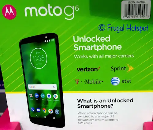 Costco Sale Moto G6 Unlocked Smartphone 199 99 Frugal Hotspot