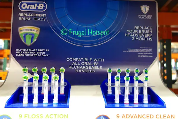 Oral B Brush Heads Refill 9-Count FlossAction or Advanced Clean at Costco