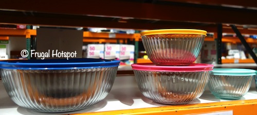 Pyrex Sculpted Glass Mixing Bowl 4-Piece Set Costco