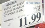 Costco Sale Price: Simply Indulgent Luxury Fragrance Soy Candles 2-Pack