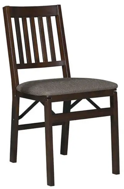 Stakmore Wood Upholstered Folding Chair | Costco
