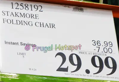 Stakmore Wood upholstered Folding Chair | Costco Sale Price