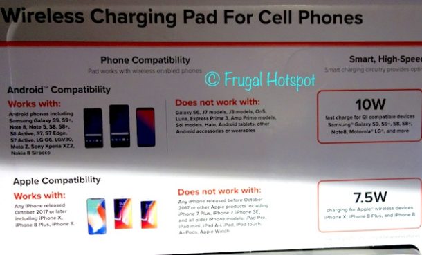 Ubiolabs Wireless Charging Pad for Cell Phones at Costco