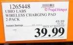 Costco Sale Price: Ubiolabs Wireless Charging Pad for Cell Phones