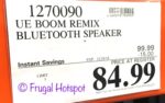 Costco Sale Price: Ultimate Ears Boom Remix Speaker