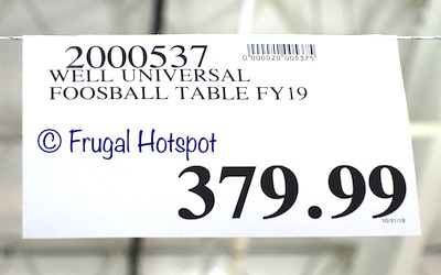 Costco Price : Well Universal Foosball Table