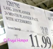 Costco Sale Price: Wells St. by Lang 24-Month Creative Planner