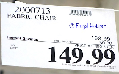 Costco Sale Price: Annabelle Fabric Chair