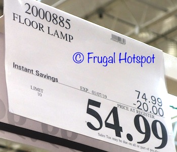 Costco Sale Price of Floor Lamp at Costco 2019