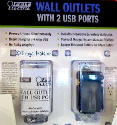 Feit Electric Wall Outlets with USB Ports 2-Pack at Costco 