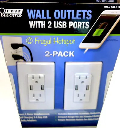 Feit Electric Wall Outlets with USB Ports 2-Pack at Costco 