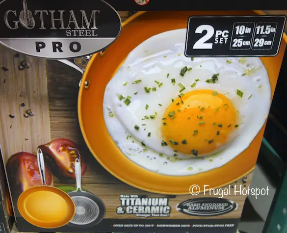 Gotham Steel Pro Nonstick Fry Pan 2-Piece at Costco