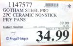 Costco Sale Price: Gotham Steel Pro Nonstick Fry Pan 2-Piece