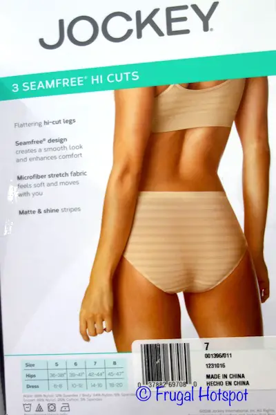 Jockey Ladies Seamfree Hi-Cut Briefs at Costco