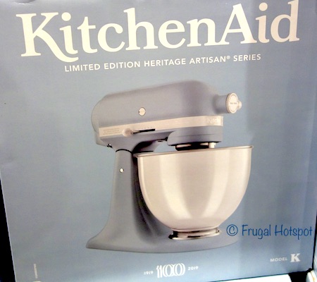 Misty Blue KitchenAid 100-Year Anniversary Limited Edition Heritage Artisan Series 5-Quart Tilt Head Mixer at Costco