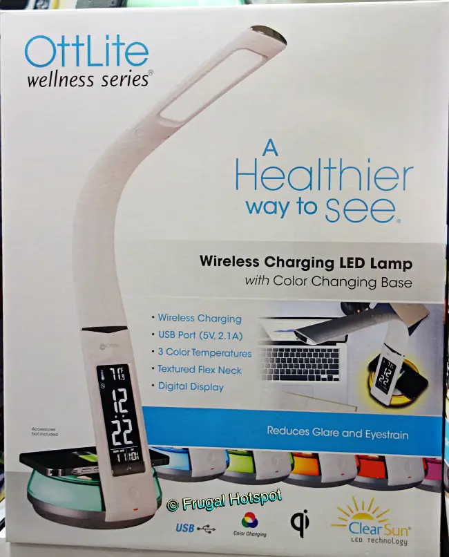 OttLite Wireless Charging LED Desk Lamp | Costco