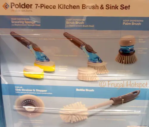 Polder Kitchen Brush + Sink 7-Piece Set at Costco