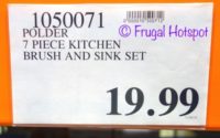 Costco Price: Polder Kitchen Brush + Sink 7-Piece Set