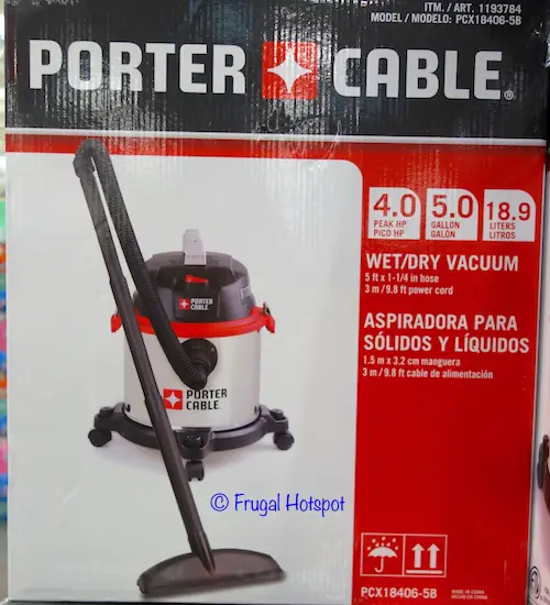 Porter Cable Stainless Steel Wet / Dry Vacuum at Costco