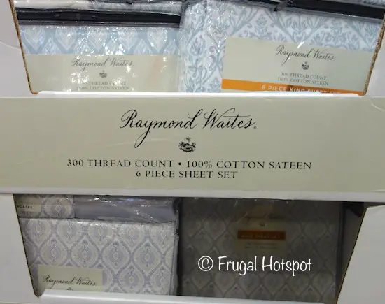 Raymond Waites 300-Thread Count 100% Cotton Sateen 6-Piece Sheet Set at Costco