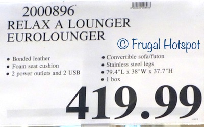 Costco Price: Relax A Lounger Jeneva Bonded Leather Euro Lounger Costco Price: Relax A Lounger Jeneva Bonded Leather Euro Lounger