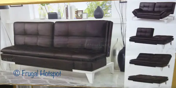 Relax A Lounger Jeneva Bonded Leather Euro Lounger at Costco