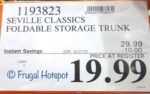 Costco Sale Price: Seville Classics Foldable Storage Trunk