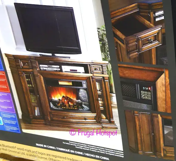 Well Universal Ember Hearth 72" Media Console with Electric Fireplace at Costco