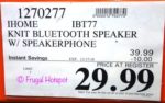 Costco Sale Price: iHome iBT77 Knit Bluetooth Speaker