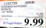 Costco Sale Price: 50 Non-slip Flocked Hangers